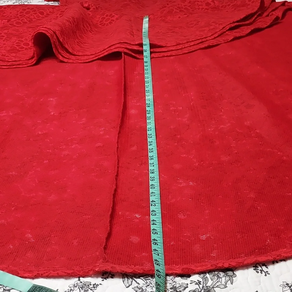 EIEN EUC Red Lace Dress - Picture 11 of 12